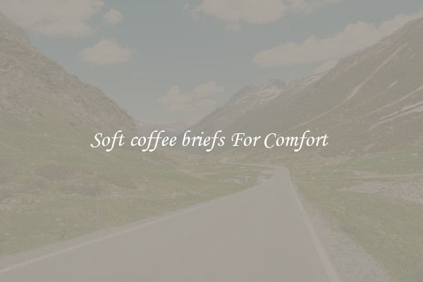 Soft coffee briefs For Comfort 