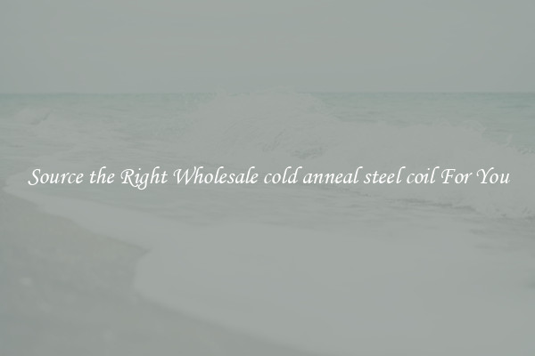 Source the Right Wholesale cold anneal steel coil For You