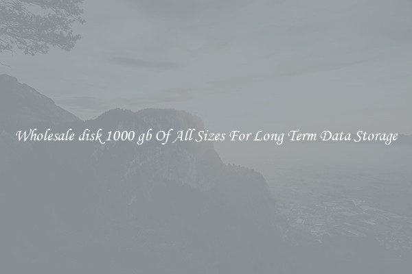 Wholesale disk 1000 gb Of All Sizes For Long Term Data Storage