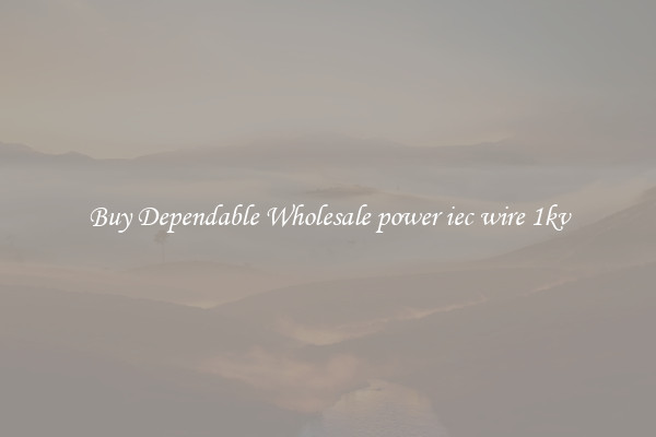 Buy Dependable Wholesale power iec wire 1kv