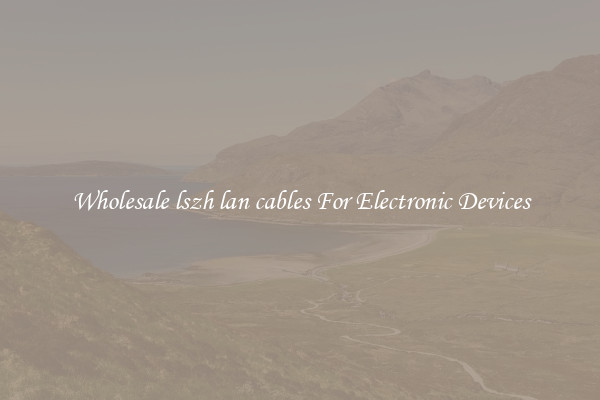 Wholesale lszh lan cables For Electronic Devices