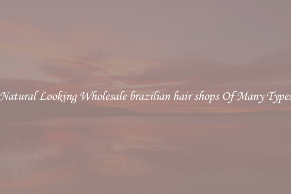 Natural Looking Wholesale brazilian hair shops Of Many Types