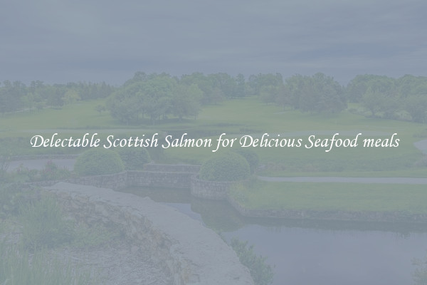 Delectable Scottish Salmon for Delicious Seafood meals