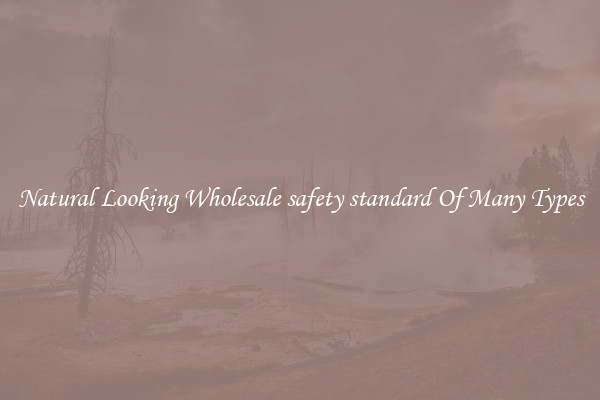 Natural Looking Wholesale safety standard Of Many Types