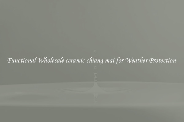 Functional Wholesale ceramic chiang mai for Weather Protection 