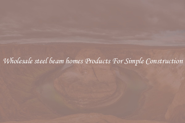 Wholesale steel beam homes Products For Simple Construction