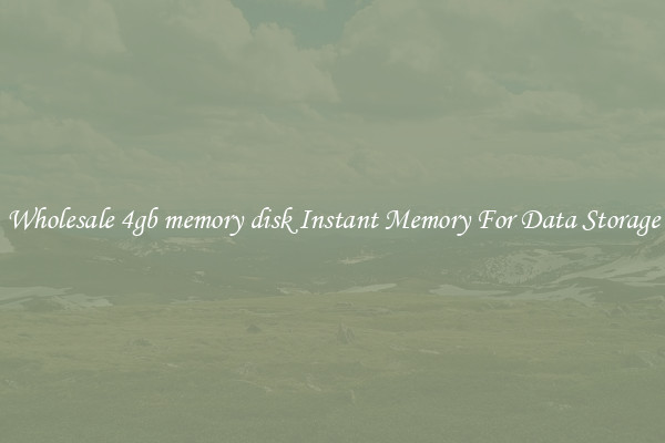 Wholesale 4gb memory disk Instant Memory For Data Storage