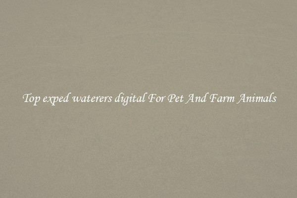 Top exped waterers digital For Pet And Farm Animals