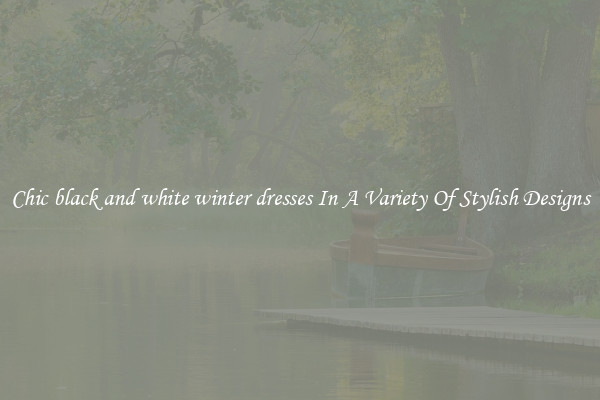 Chic black and white winter dresses In A Variety Of Stylish Designs
