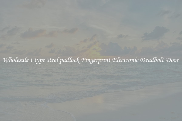 Wholesale t type steel padlock Fingerprint Electronic Deadbolt Door 