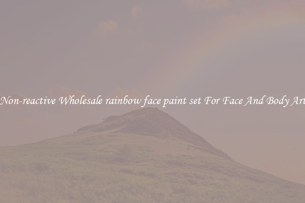 Non-reactive Wholesale rainbow face paint set For Face And Body Art