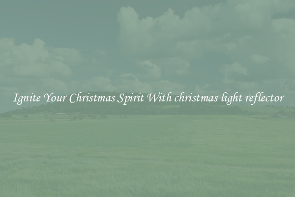 Ignite Your Christmas Spirit With christmas light reflector