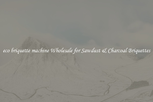  eco briquette machine Wholesale for Sawdust & Charcoal Briquettes 